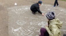 В Новошешминске прошел конкурс рисунка на асфальте «Мы рисуем профсоюз»